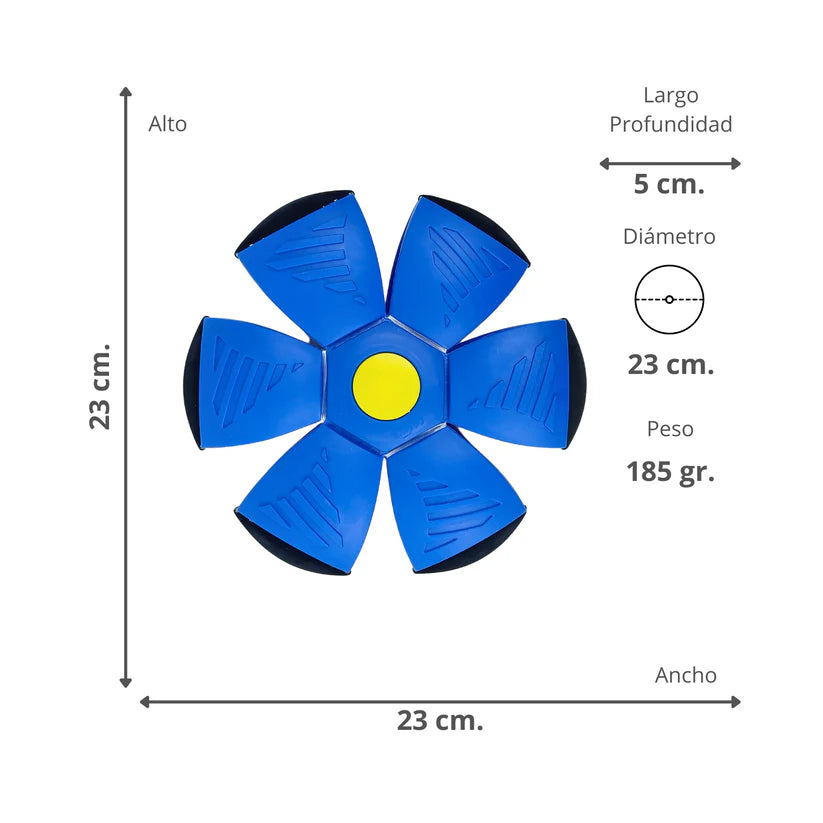 Pelota Plana Flat Ball Disco Plano Led