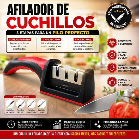 AFILADOR DE CUCHILO 3 EN 1 MANUAL